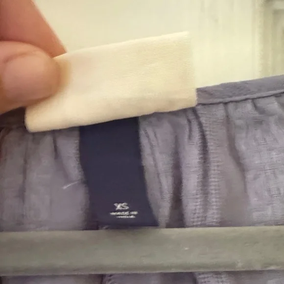 Universal Thread Mauve Blue Cropped Blouse - Picture 6 of 7